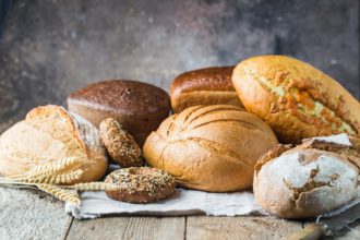 Assortment of baked bread